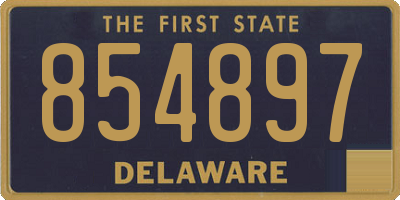 DE license plate 854897