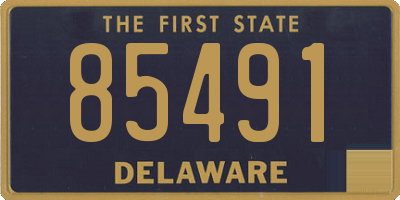 DE license plate 85491