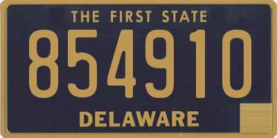 DE license plate 854910