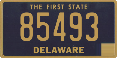 DE license plate 85493
