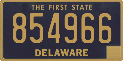 DE license plate 854966
