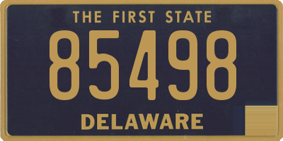 DE license plate 85498