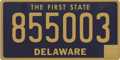 DE license plate 855003
