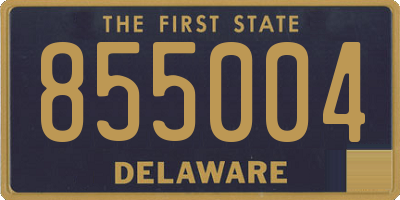 DE license plate 855004