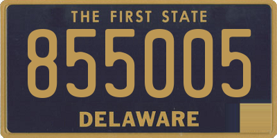 DE license plate 855005
