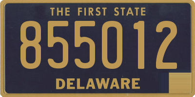 DE license plate 855012