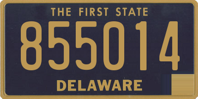 DE license plate 855014