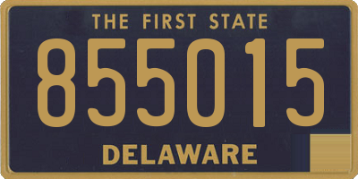 DE license plate 855015