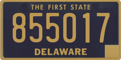 DE license plate 855017