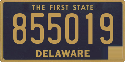 DE license plate 855019
