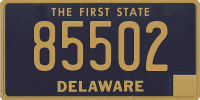 DE license plate 85502
