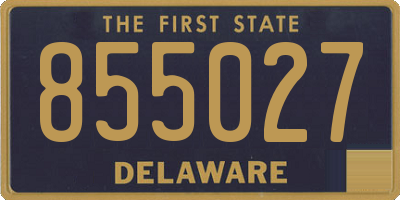 DE license plate 855027
