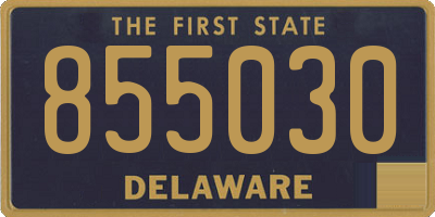 DE license plate 855030