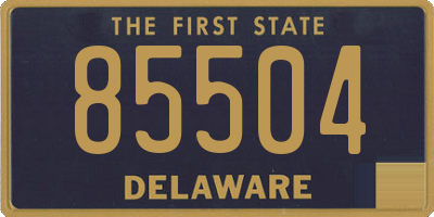 DE license plate 85504