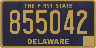 DE license plate 855042