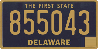 DE license plate 855043