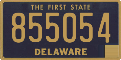 DE license plate 855054