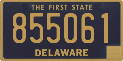 DE license plate 855061