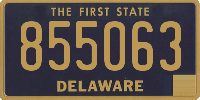 DE license plate 855063