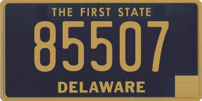 DE license plate 85507