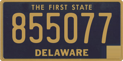 DE license plate 855077