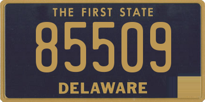 DE license plate 85509