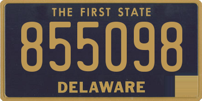 DE license plate 855098