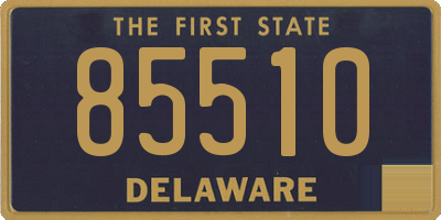 DE license plate 85510