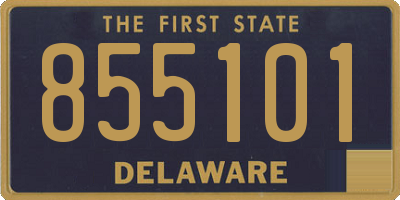 DE license plate 855101