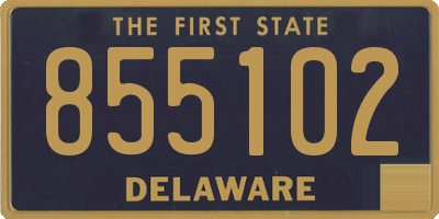DE license plate 855102