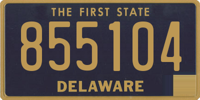 DE license plate 855104