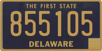 DE license plate 855105