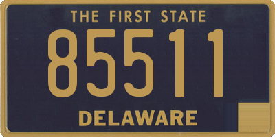 DE license plate 85511