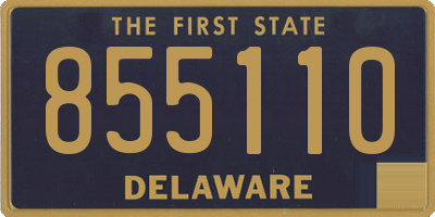 DE license plate 855110