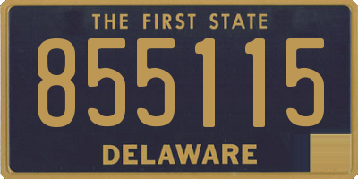 DE license plate 855115