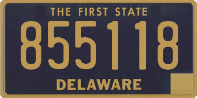 DE license plate 855118