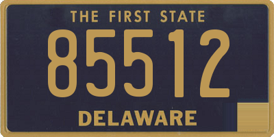 DE license plate 85512