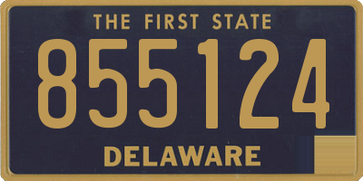 DE license plate 855124