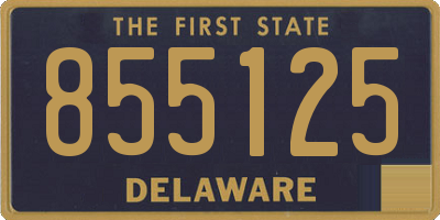 DE license plate 855125