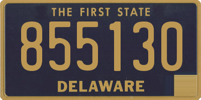 DE license plate 855130