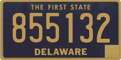 DE license plate 855132