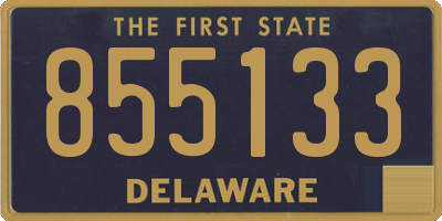 DE license plate 855133
