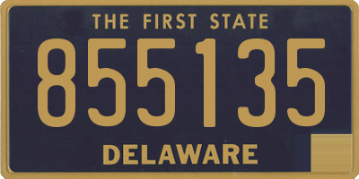 DE license plate 855135