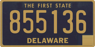 DE license plate 855136