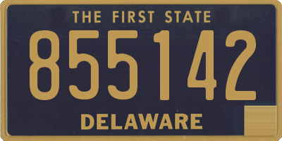 DE license plate 855142