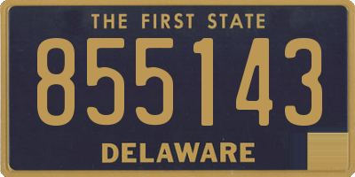 DE license plate 855143