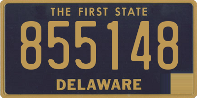 DE license plate 855148