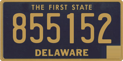 DE license plate 855152