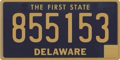 DE license plate 855153