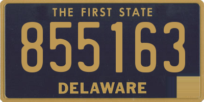 DE license plate 855163
